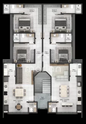Imagem Apartamento com 2 quartos, Centro - Balneário Piçarras