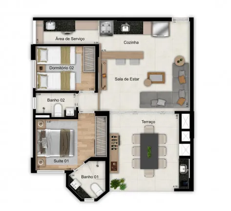 Imagem Apartamento com 2 Quartos à Venda, 70 m²em Santa Teresinha - São Paulo