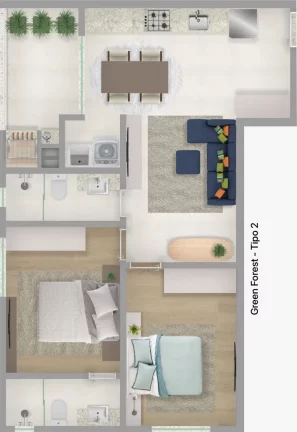 Imagem Green Forest - Residencial - Apartamento à venda no bairro Morretes - Itapema/SC