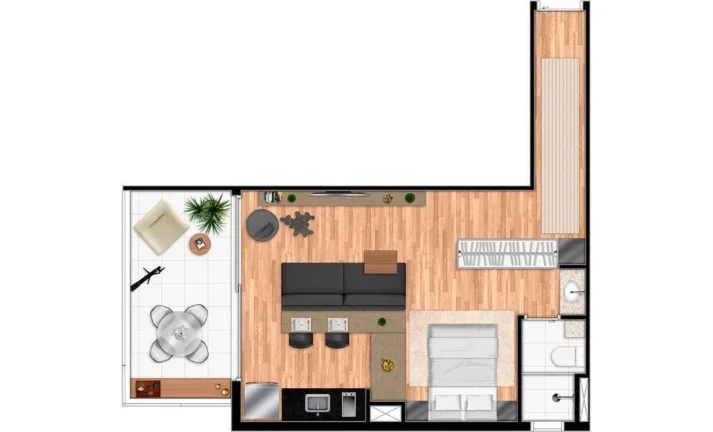 Imagem STUDIO RESIDENCIAL em São Paulo - SP, Campo Belo