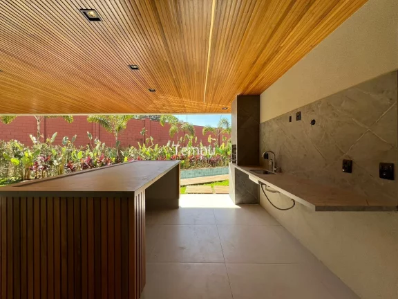 Imagem Jardins Bolonha - Sobrado à venda no Jardins Bolonha - Senador Canedo/GO, com 314m², possui 4 suítes, piscina aquecida, churrasqueira