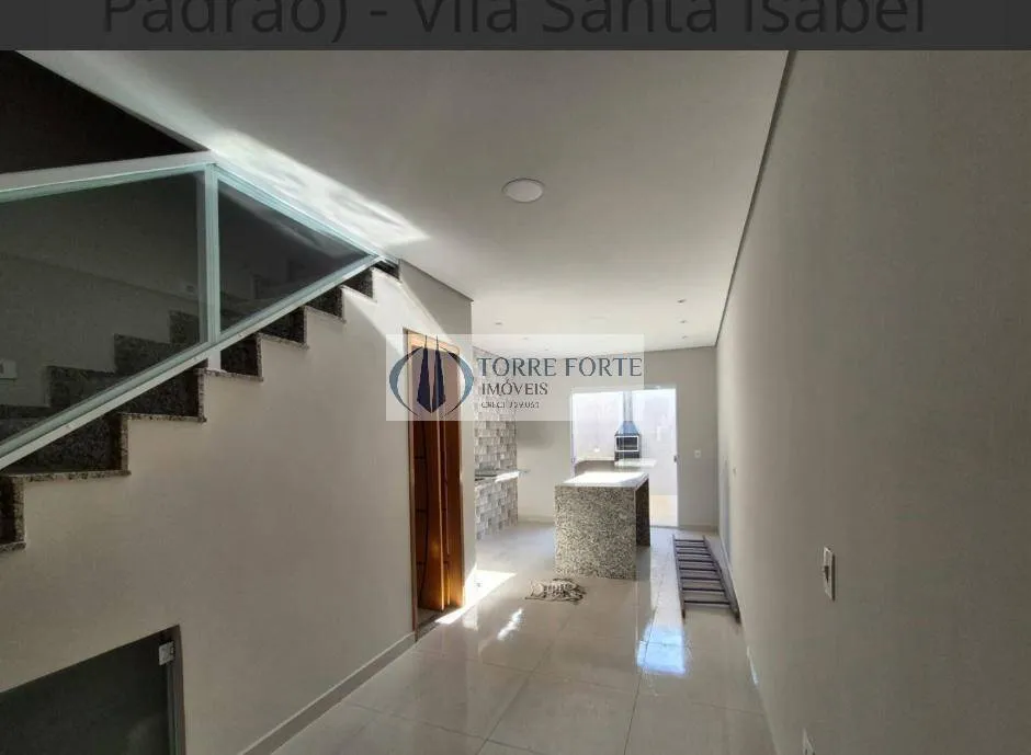 Imagem Sobrado novo, 3 dormitórios, 1 suíte, 2 vagas, na Vila Santa Isabel