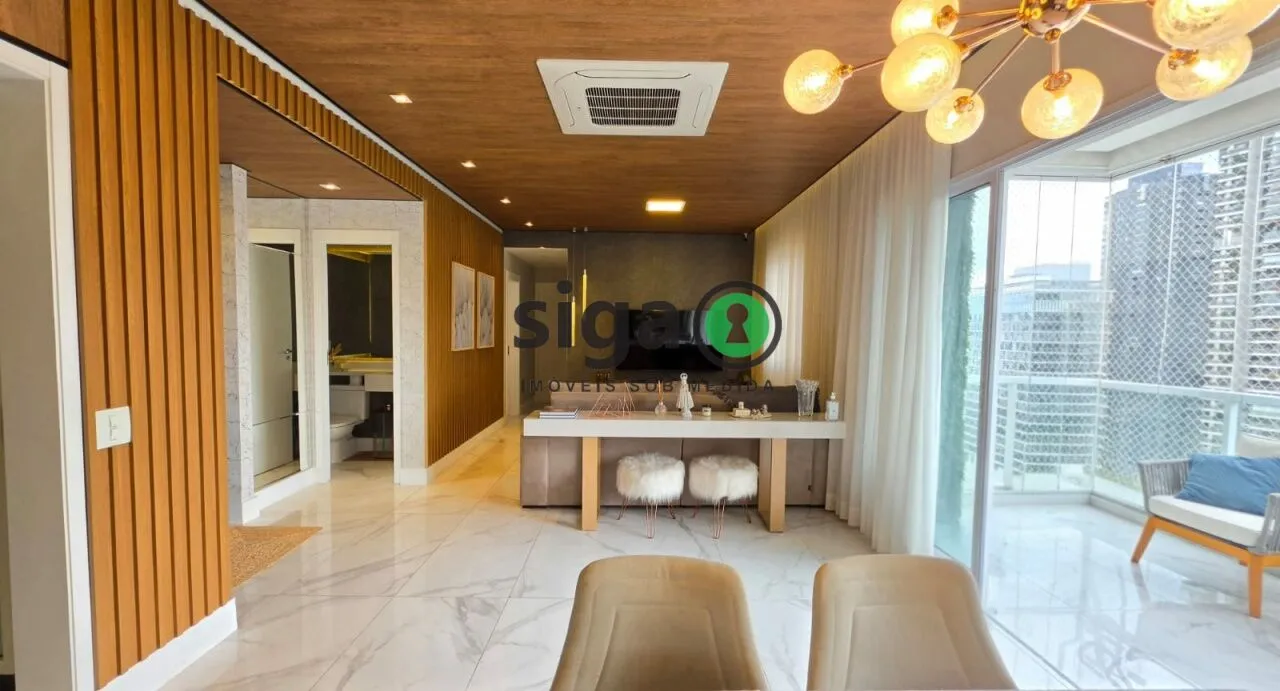 Foto do imóvel Apartamento à venda no Brooklin com 117m², 3 suítes, varanda gourmet, andar alto e lazer completo