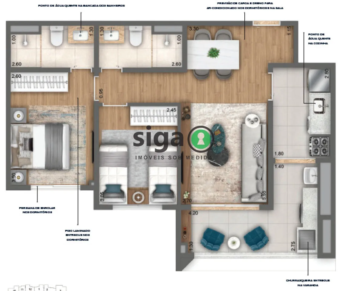 Imagem Apartamento à venda 2 Quartos, 1 Vaga, 62m², Vila Mariana - SP