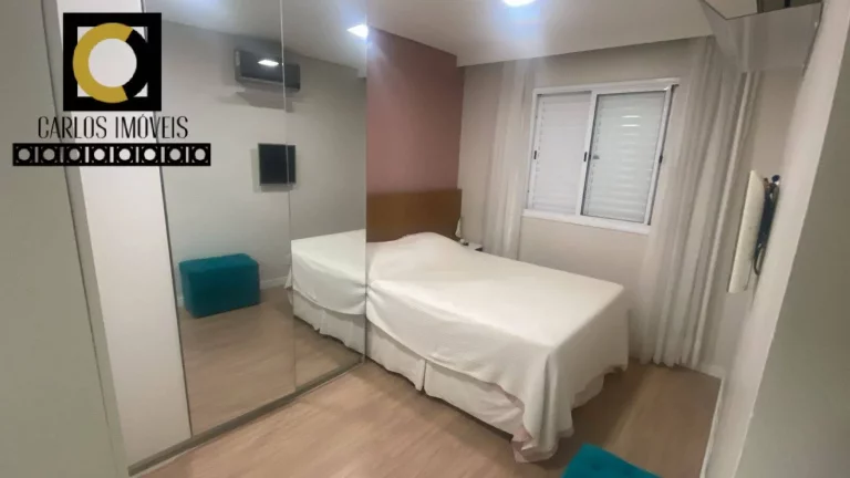 Imagem Apartamento de 3 dorm. com sacada em vidros e rico em armários planejados