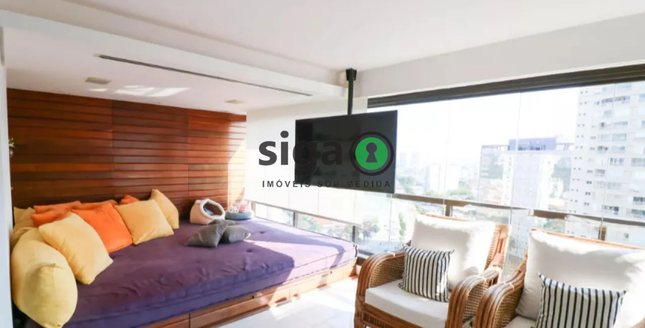 Imagem Apartamento à venda com 210m², 2 quartos e 4 vagas na Chácara Santo Antônio
