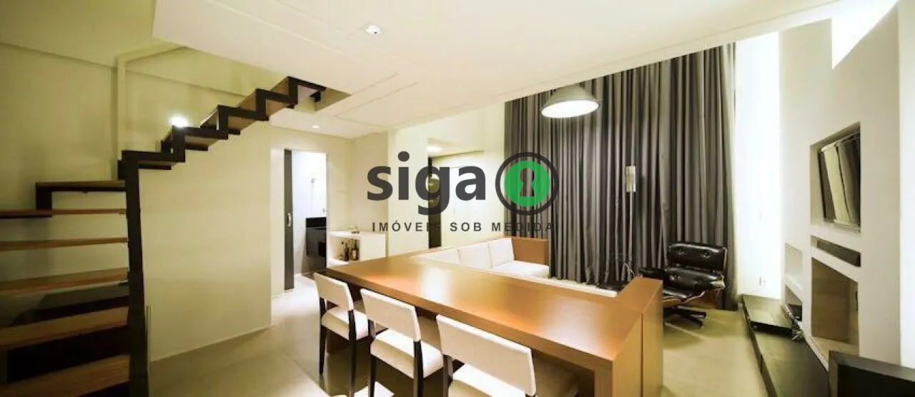 Imagem Loft Reformado 89m² - 1 Suíte, 2 Vagas e Decoração Moderna