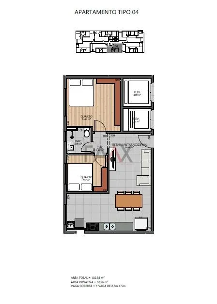 Imagem Apartamentos à venda no Ed. Vista do Lago na SANTA CRUZ em GUARAPUAVA - PR