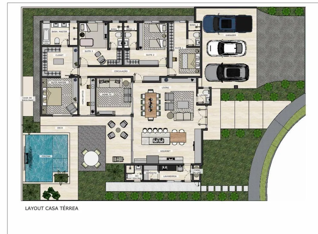 Imagem Casa Térrea 3 Suites Condomínio Belvedere 1 Bairro Jardim Imperial