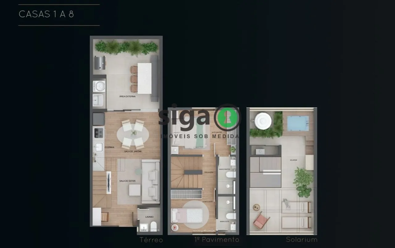Imagem Casa em condomínio para venda no Brooklin 02 suítes, São Paulo - SP