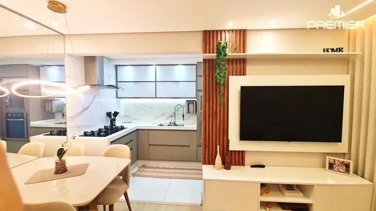 Imagem APARTAMENTO COM FINO ACABAMENTO RES. HARMONIA 52 M², 2 DORMS, COZINHA ESTILO AMERICANA