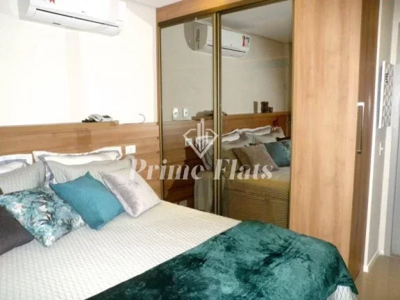 Imagem Flat disponível para locação no Hotel Hampton Park, com 33m², 1 dormitório e 1 vaga de garagem