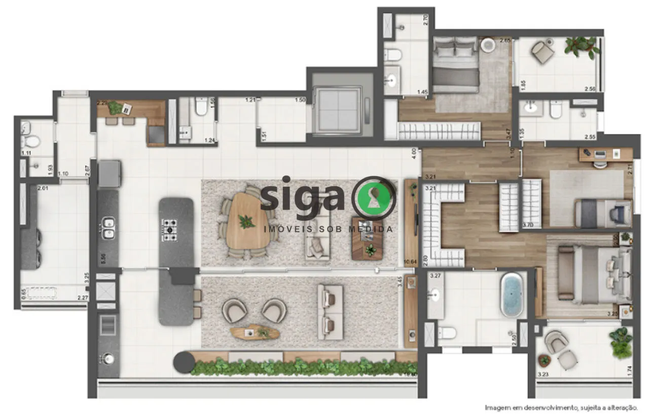 Imagem Arizona 1002 - Apartamento a venda 4 suítes no melhor do Brooklin