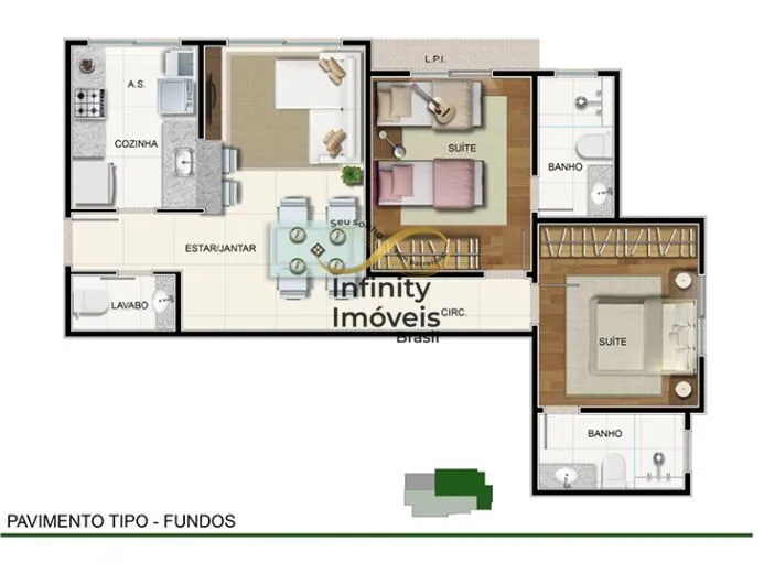 Imagem MAR DE ESPANHA 422 - Apartamento no Santo Antônio, Belo Horizonte/MG.