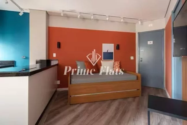 Imagem Flat disponível para venda no Hotel Hampton Park, com 31m², 1 dormitório e 1 vaga