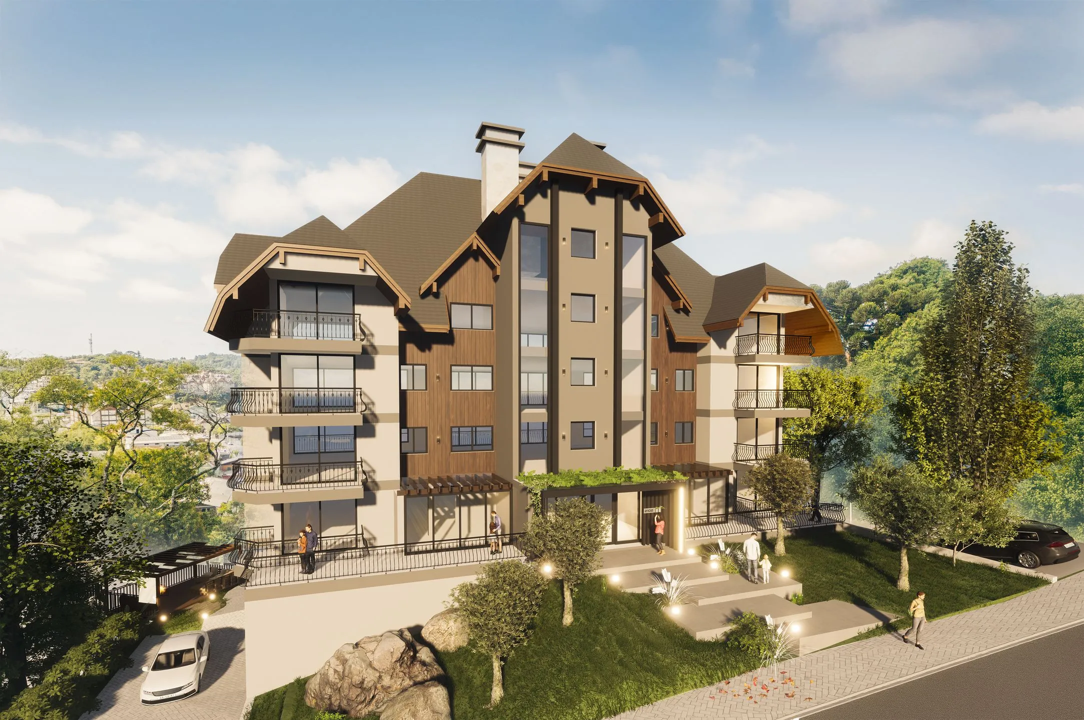 Imagem Cobertura à venda em Gramado, Floresta, com 3 quartos, 226m2