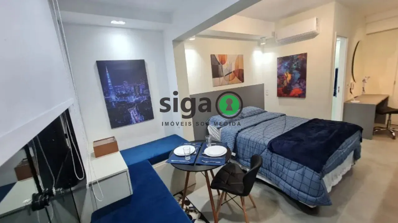 Foto do imóvel Studio mobiliado e equipado à venda próximo ao metrô Adolfo Pinheiro