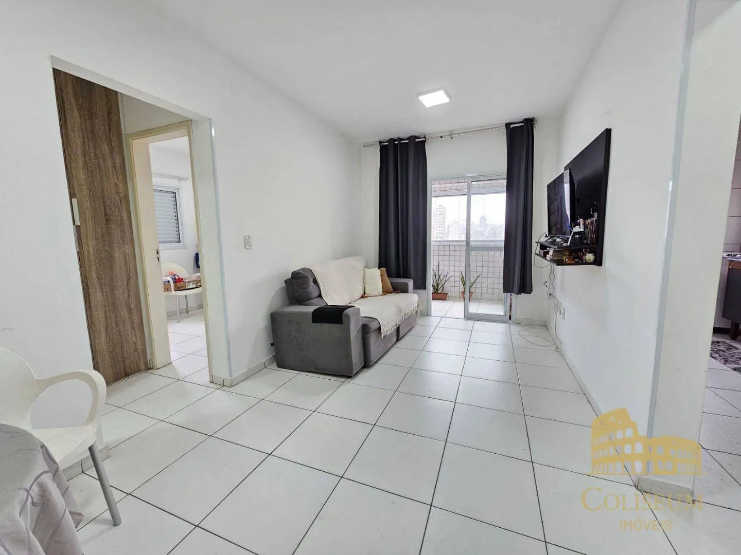 Imagem Apartamento com 1 dormitório à venda, 50 m² por R$ 310.000,00 - Vila Guilhermina - Praia Grande/SP
