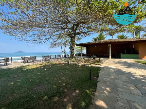 Imagem Alugar casa Juquehy - Casa em Condomínio 4 dormitórios, 3 suítes, 4 vagas, serviço e apoio de praia privativo - máx. 10 pessoas | Juquehy Imobiliária.