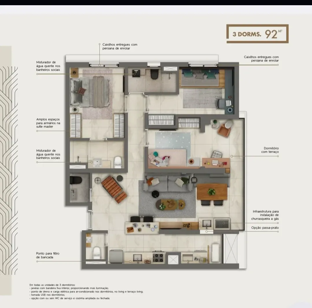 Imagem Apartamento com 3 Quartos à Venda, 92 m² em Jardim das Acácias - São Paulo