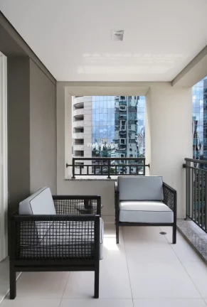 Imagem Apartamento para locação na Cidade Monções: 1 quarto, 1 sala, 2 banheiros, 1 vaga de garagem e 63m²!