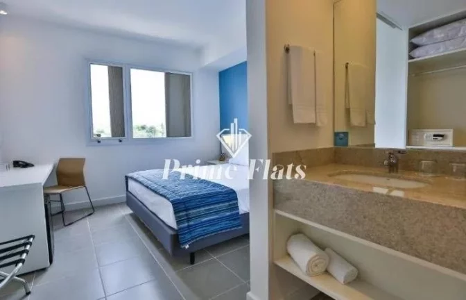 Imagem Flat disponível para venda no Hotel Transamerica Fit Jacarei, com 18m², 1 dormitório e 1 vaga