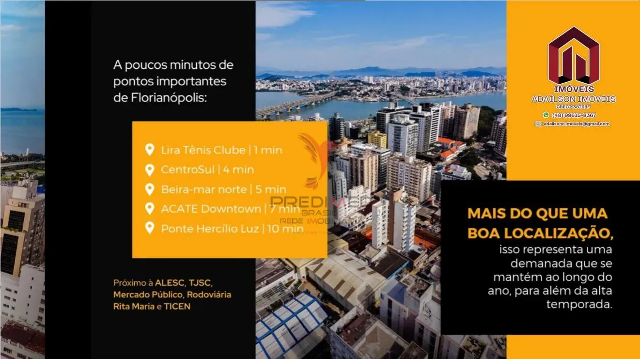 Imagem Unidades habitacionais do Rise aptos de 1 e 2 Dormitórios Centro Florianópolis SC Brasil