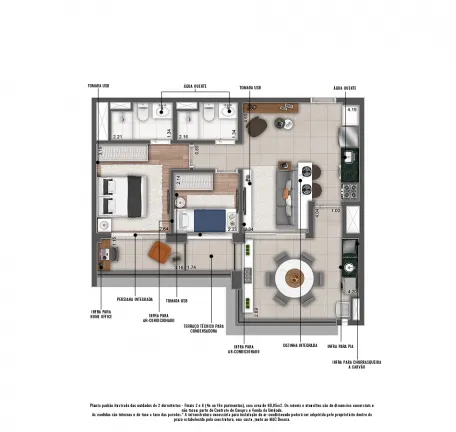 Imagem Apartamento com 2 Quartos à Venda, 69 m² em Vila Sofia - São Paulo