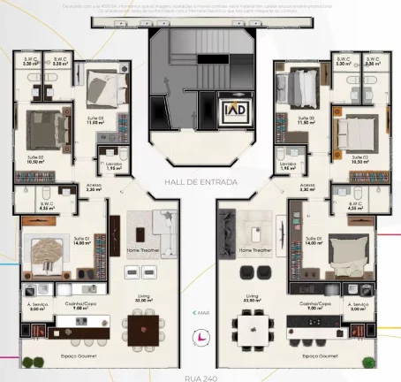 Imagem La Linda - Apartamento à venda no bairro Meia Praia - Itapema/SC