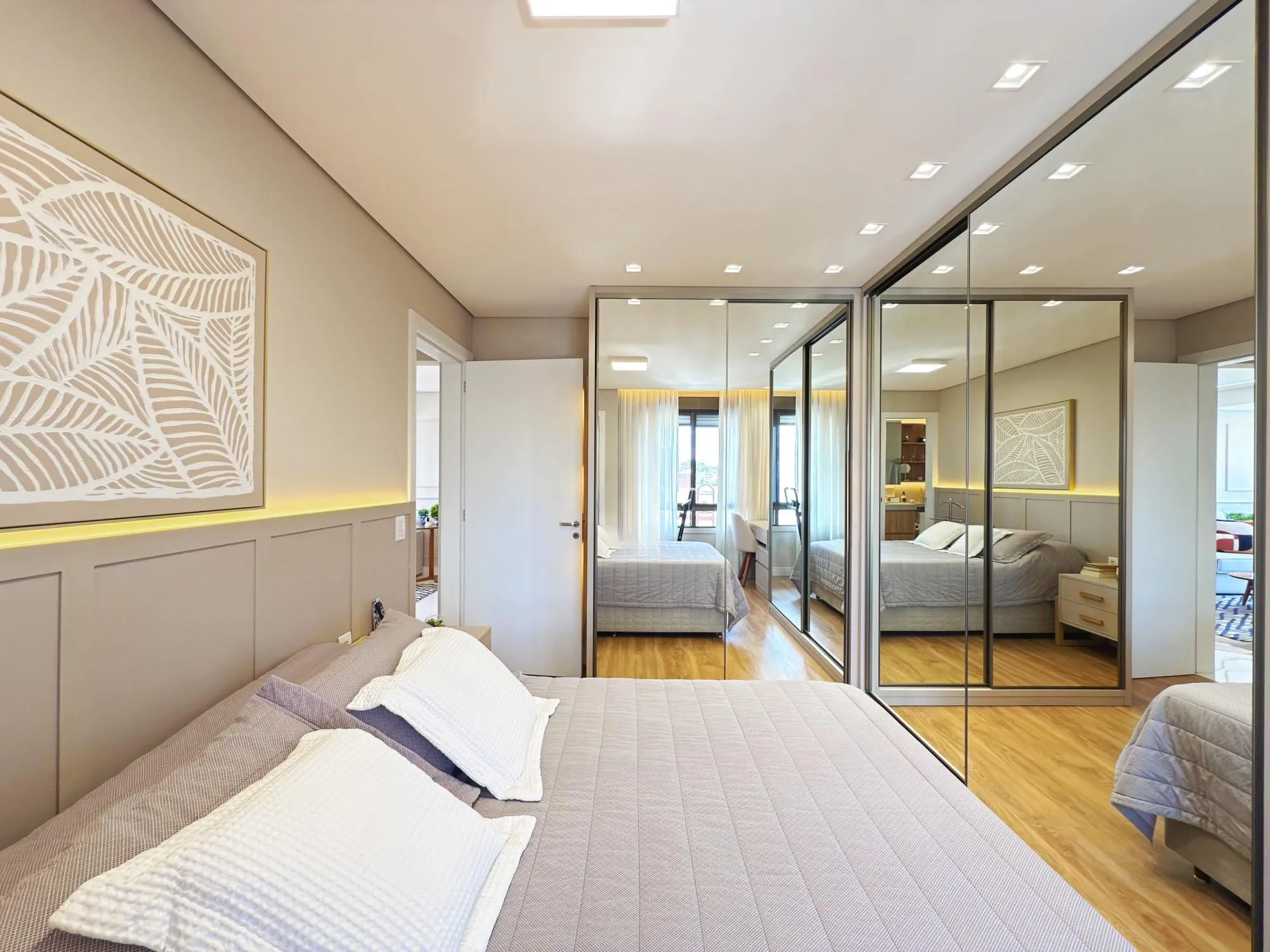 Imagem Belíssimo apartamento mobiliado e decorado 2 dorm 2 vagas c/piscina