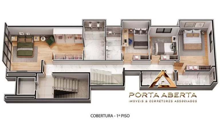 Imagem Cobertura 4 Quartos, sendo 3 Suítes - Cidade Nobre - COD 686