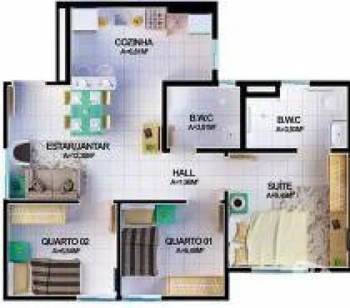 Imagem Minha Casa Minha Vida para Venda, Todos os Santos, 3 dormitórios, 1 suíte, 2 banheiros, 1 vaga