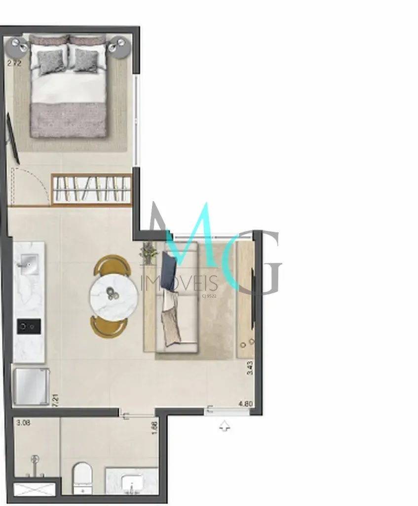 Imagem Garden à venda 2 Quartos 2 Suites 61.99M² Leblon Rio de Janeiro - RJ | Guilhem Mozak - Residencial