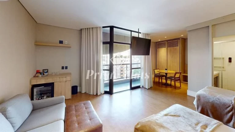 Foto do imóvel Flat disponível para venda no Hotel Address Faria Lima by Intercity, com 42m², 1 dormitório e 1 vaga em Rua Amauri