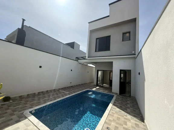Imagem Casa Moderna com Piscina em Condomínio  Pronta para Morar!