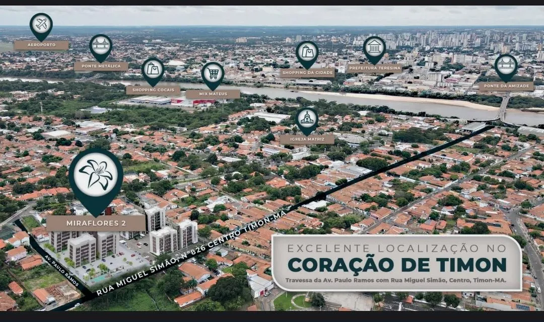 Imagem Apartamento em Timon a Venda, 2 quartos sendo uma suite