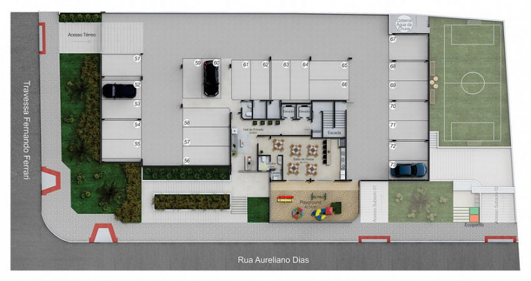 Imagem Apartamento com 2 Quartos à Venda, 69 m² em São Cristóvão - Criciúma