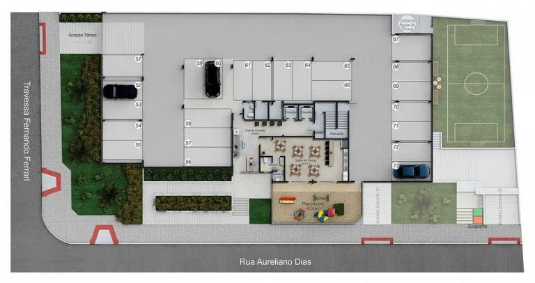 Imagem Apartamento com 2 Quartos à Venda, 69 m² em São Cristóvão - Criciúma