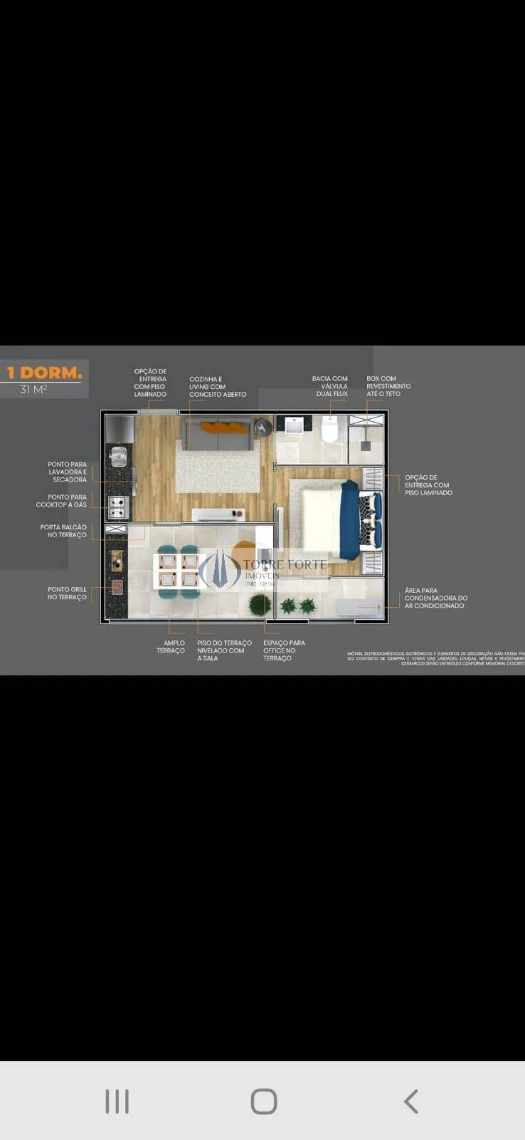 Imagem Lindo apartamento , Vila Curuçá, 1 quarto, 32 m².