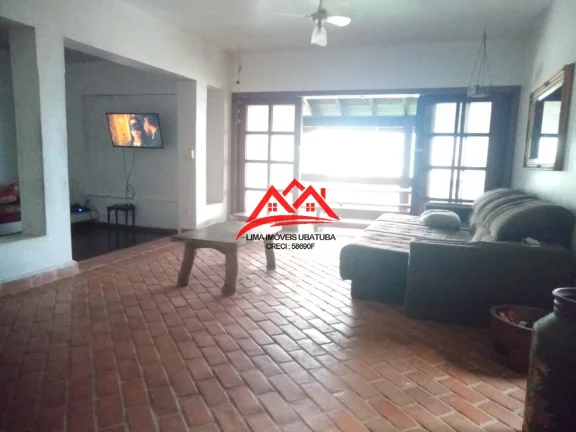 Imagem Casa em Condomínio fechado na Praia do Tenório, Ubatuba, com 5 suítes, churrasqueira e piscina