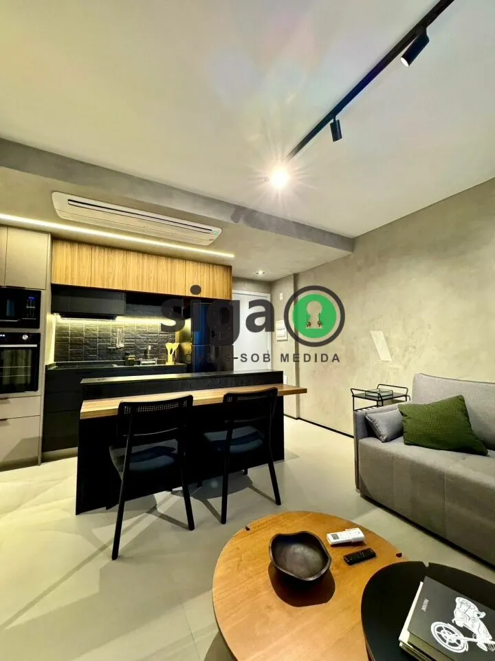 Imagem Apartamento para locação 38m² com vaga todo mobiliado localizado no eixo Berrini x Chucrizaidan.