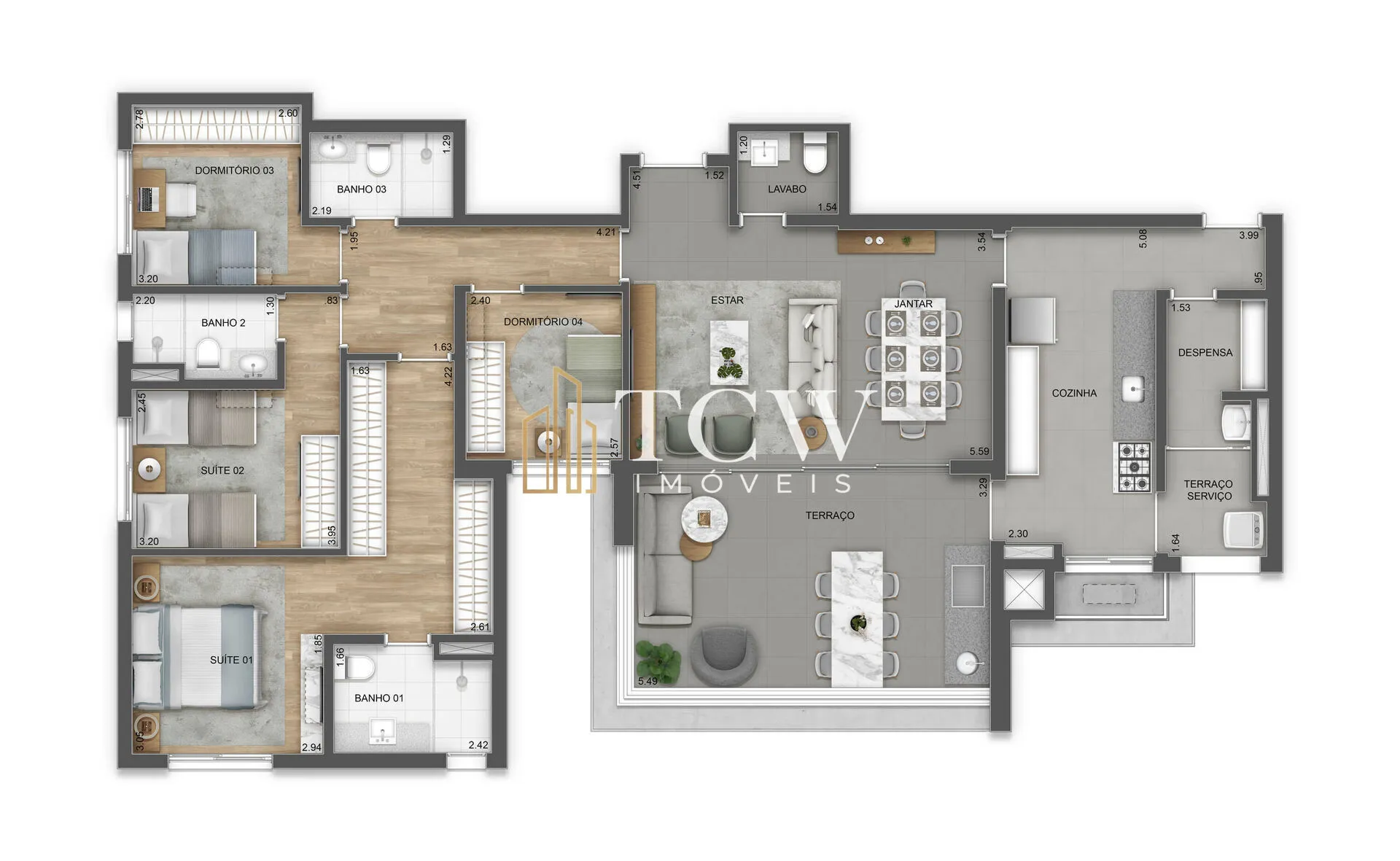Imagem Apartamento Padrão 4 dorm
