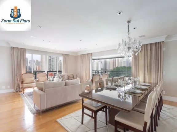 Imagem Apartamento Alto padrão à Venda No Itaim Bibi Com 4 Suítes e 5 vagas - 1 Por Andar