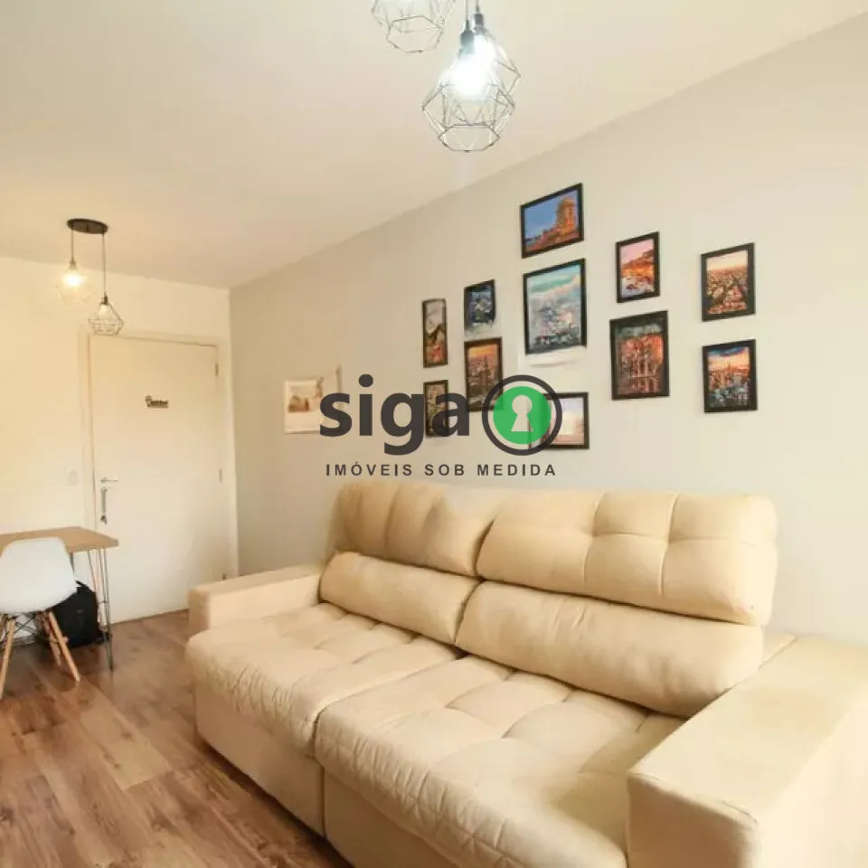 Imagem Apartamento mobiliado com 2 quartos e lazer completo em São Paulo.