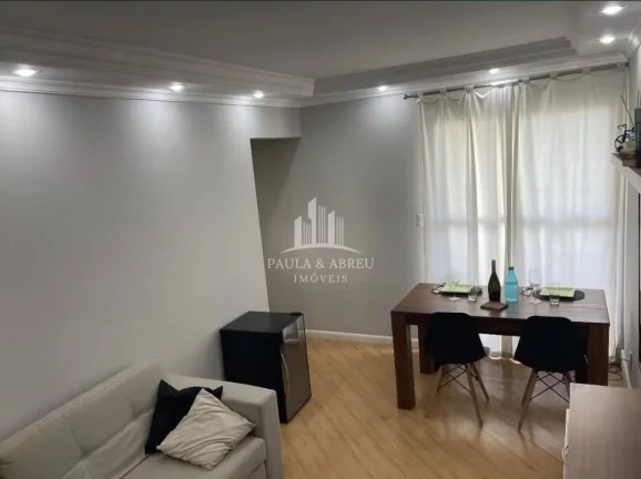 Imagem Apartamento 62m², Varanda, andar intermediário, Planejados, forno, fogão, geladeira, 1 vaga fixa e coberta no Parque São Vicente, Mauá-SP