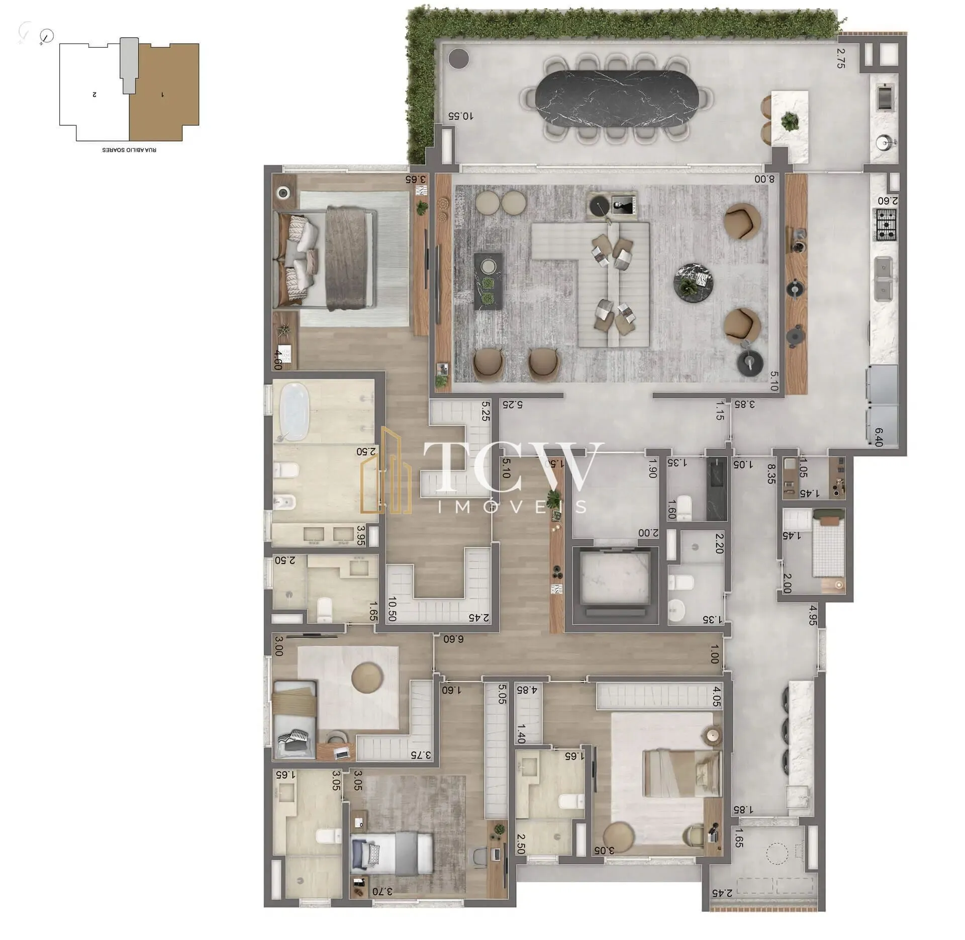 Imagem Apartamentos à Venda Próximo ao Parque Ibirapuera | 3 ou 4 Suítes | 232 a 355 m² | 3 ou 4 Vagas | São Paulo/SP