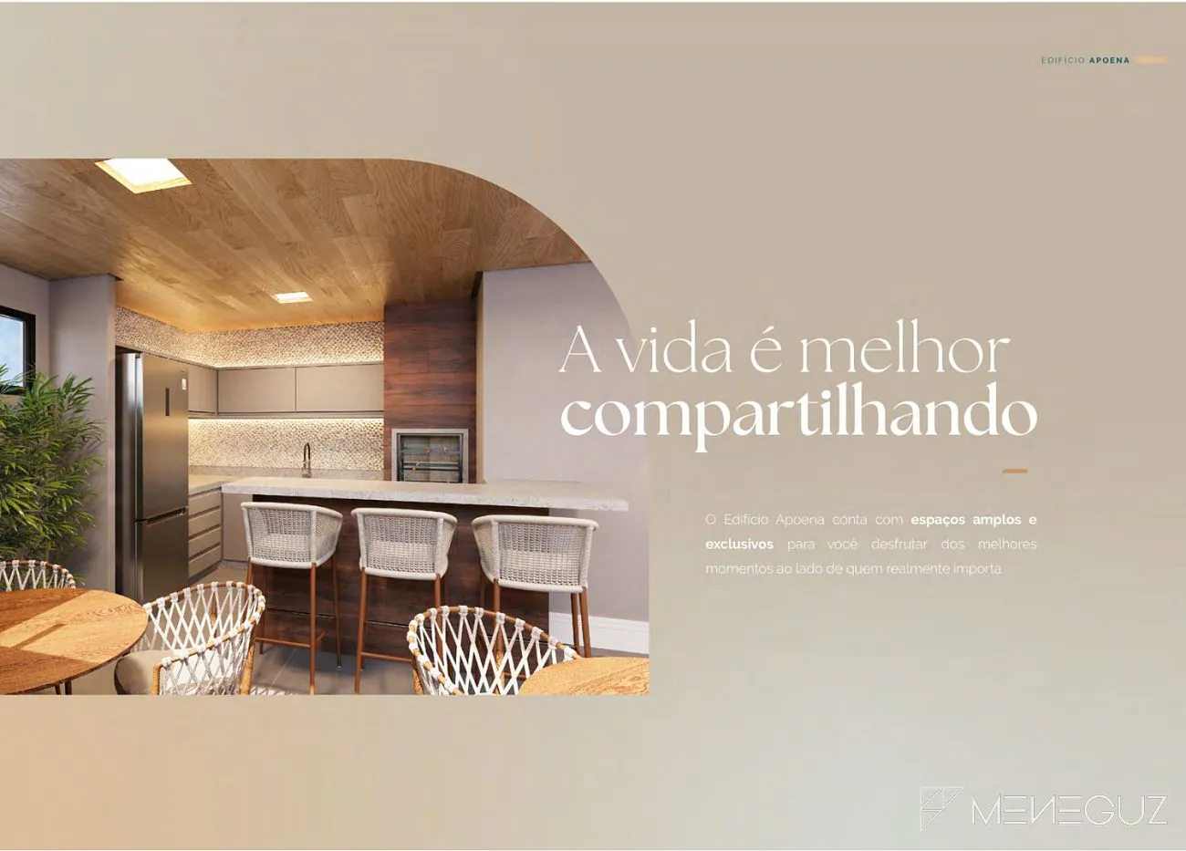 Imagem Apoena - Empreendimento de 2 quartos na Bacutia, Enseada Azul