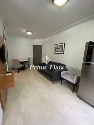 Imagem Flat disponível para locação no Hotel Massis, com 50m², 1 dormitório e 1 vaga de garagem