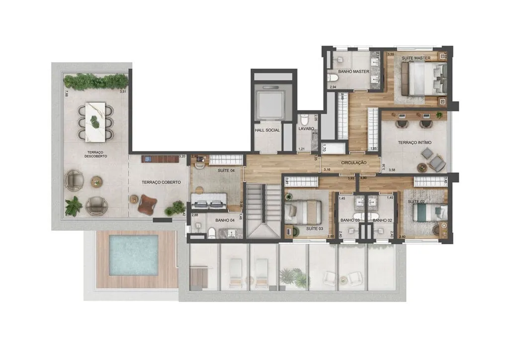 Imagem Apartamentos com 3 quartos a venda em Jardim Paulista São Paulo SP, apartment in São Paulo Brazil, apartamento com 3 suítes a venda em São Paulo SP
