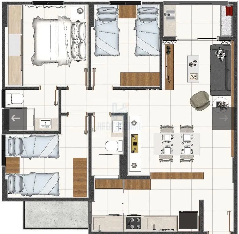 Imagem Apartamento à venda, 78 m² por R$ 794.996,00 - Lagoa Nova - Natal/RN